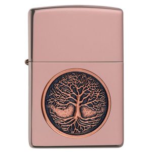 فندک زیپو اورجینال مدل TREE OF LIFE EMBLEM 4919049638