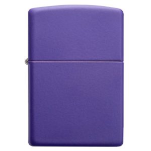 فندک بنزینی زیپو مدل REG PURPLE MATTE 237